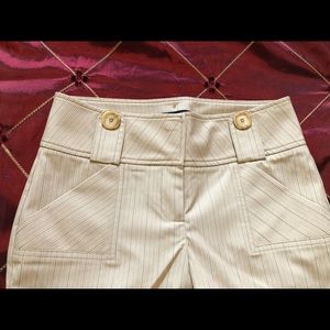Bebe metallic button pants NWOT size 0